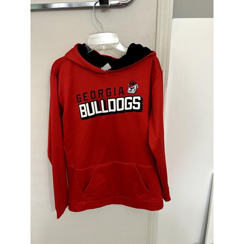 Georgia Bulldogs Red Hoodie Original Mascot size XL